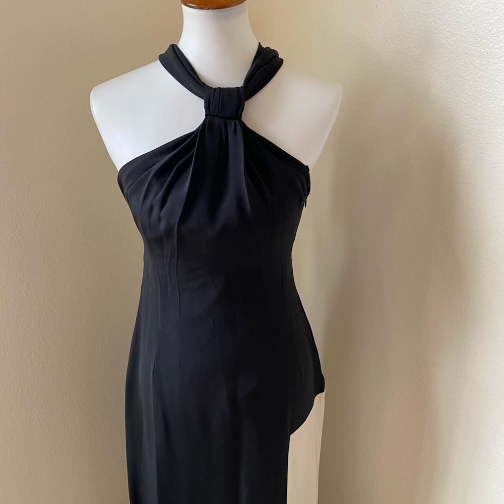 Abaete Halter Color Block Maxi Dress - Picture 2 of 8